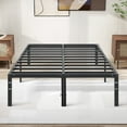 thumbnail image 1 of Queen Size Bed Frame Classic Metal Bed Frame Foundation with Under Bed Storage/No Box Spring Needed, 1 of 9