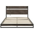 thumbnail image 1 of Queen Size Bed Frame with Headboard & Footboard,Heavy Duty Platform Bed Frames With Storage,Queen Bed Frame Noise-Free & No Box Spring Needed & Easy Assembly & Wood Slats Support, 1 of 7