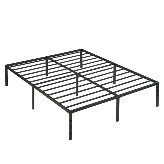 Queen Size Bed Frame , Heavy Duty Metal Bed Frame , Quick & Easy Assembly, No Noise, Black
