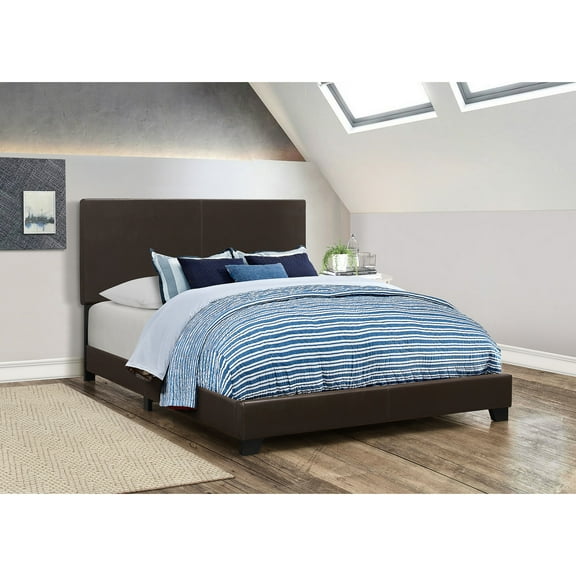 California King Bed Frame, Cal King Bed Frame,Warwick Brown Upholstered California King Bed