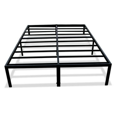 Twin Size Bed Frame with Headboard, Heavy Duty Steel Platform Bed Frame, No Box Spring Needed, Under-Bed Storage, Modern Minimalist Design