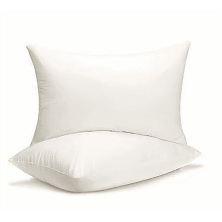 KAHAF COLLECTION Queen Bed Pillows - Soft Comfort, Medium Density, Supportive for All Sleepers (Pack of 2, White)