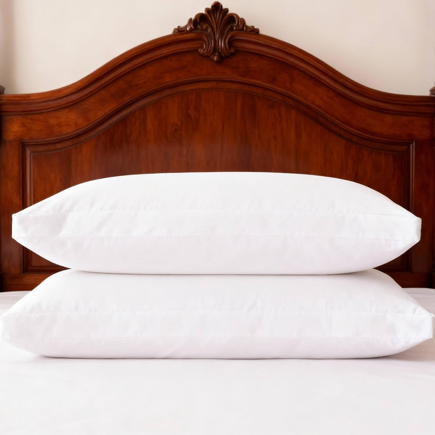 Queen Size Bed Pillows Set of 2, Plush Down Alternative Soft Supportive Pillows for Back, Stomach & Side Sleepers, Hypoallergenic White 20x30 inches