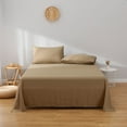 thumbnail image 1 of Queen Size Bed Sheet Sets Taupe ,4-Piece 100% Microfiber Lightweight Bedding ,Wrinkle Fade Resistant 15 Inch Deep Pocket, 1 of 6