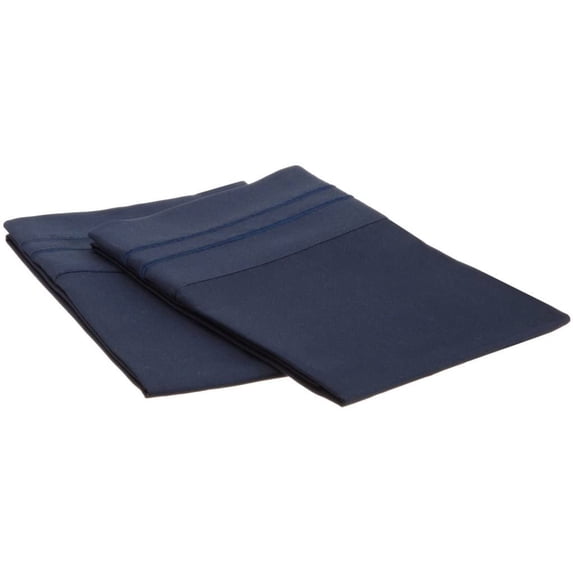Queen Size Blue 2pc Pillow Cases 1500 Series - Standard 20" x 30" Inch - Available in Many Sizes and Colors