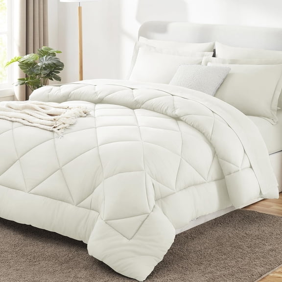Queen Size Comforter Set Emerald Green Bed in a Bag,7 Pieces Luxury Soft All Seasons Bedding Set,with Comforter Sheets Pillowcases Shams