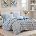 thumbnail image 1 of Amberspace Puff 7-piece Bed in a Bag Comforter Set with Sheets,Marigold,Queen, 1 of 8