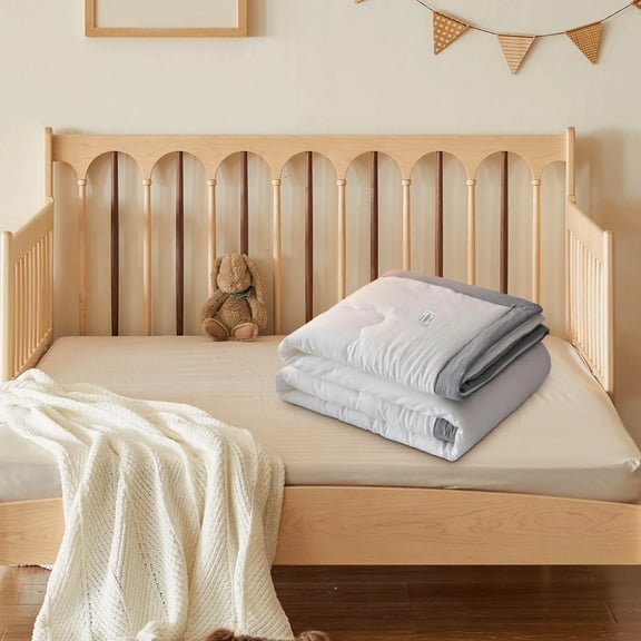 Queen-Size Cooling Blanket for Hot Sleepers – 43''x59'' Ice Fiber Summer Quilt, All-Season Night Sweat Relief & Travel-Ready (Machine Washable, Mother’s Day Gift) White