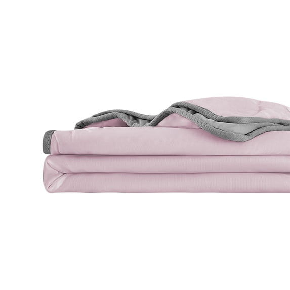 Queen Size Cooling Comforter Breathable Soft Lightweight For Hot Sleepers Night Sweats Summer Bed Blanket( Pink 60*40 In)