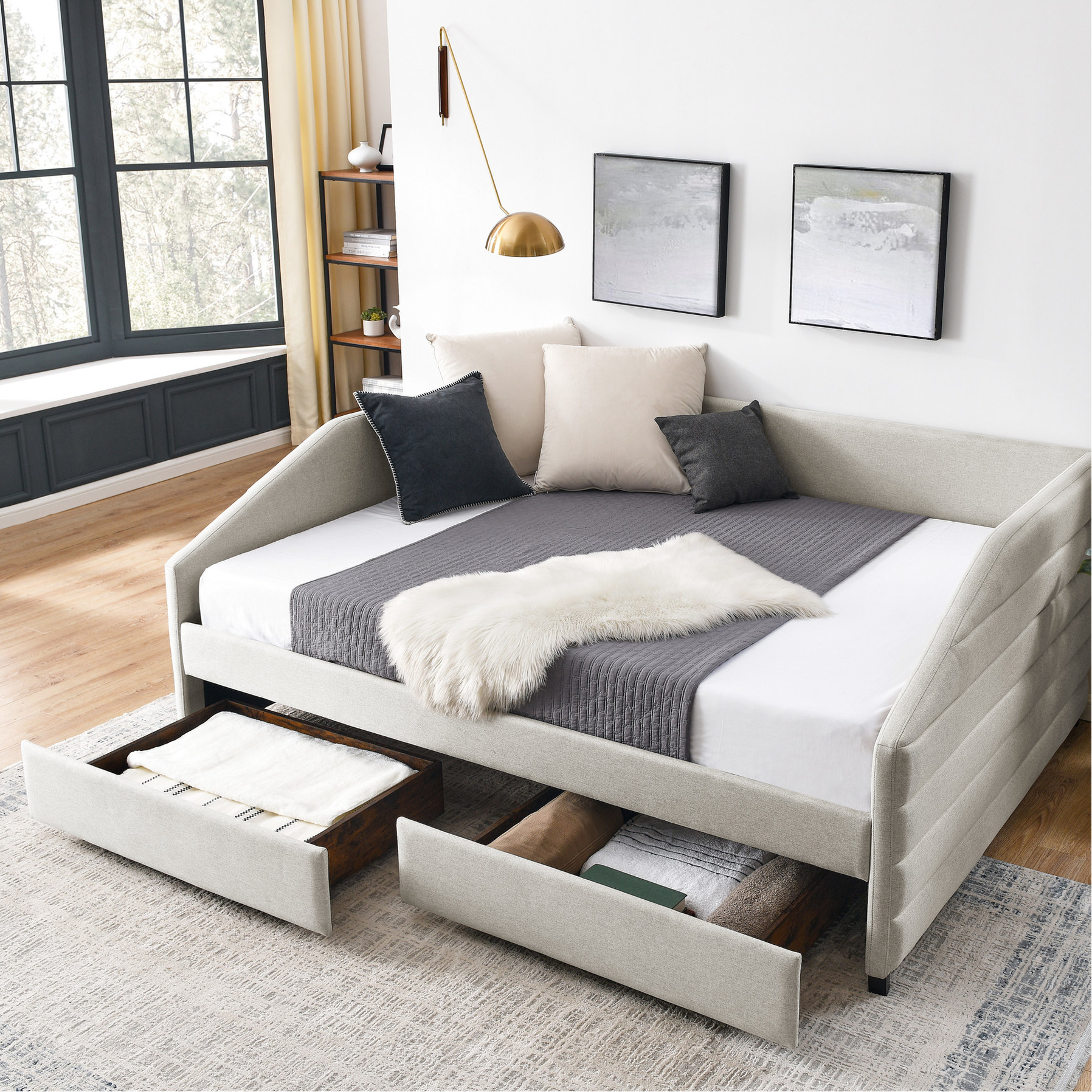 Queen Size Daybed - Modern and Timeless Style - Bedroom Decor / Updates ...