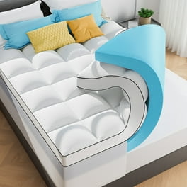 3 Inch Dual Layer Gel Memory Foam Mattress for Calking Size Bed with Removable Cover Mattress Pad for Cooling Comfort Breathable Pressure Relief Soft Sleep Experience Walmart