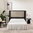 Queen Size Dust Ruffle Bed Skirt with Split Corners, 16 Inch Drop ...