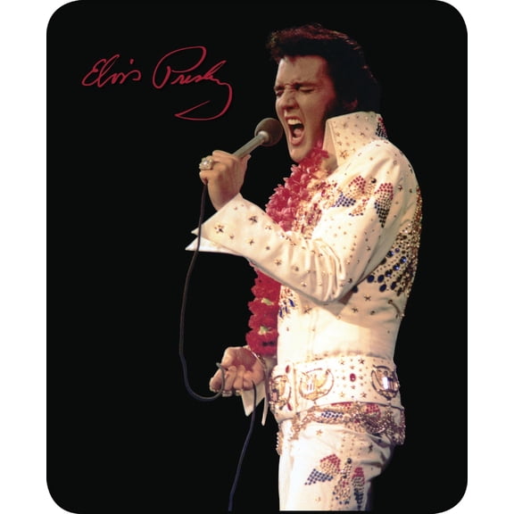 Queen Size Elvis Presley Aloha From Hawaii Mink Blanket Super Soft Fleece Gift 2