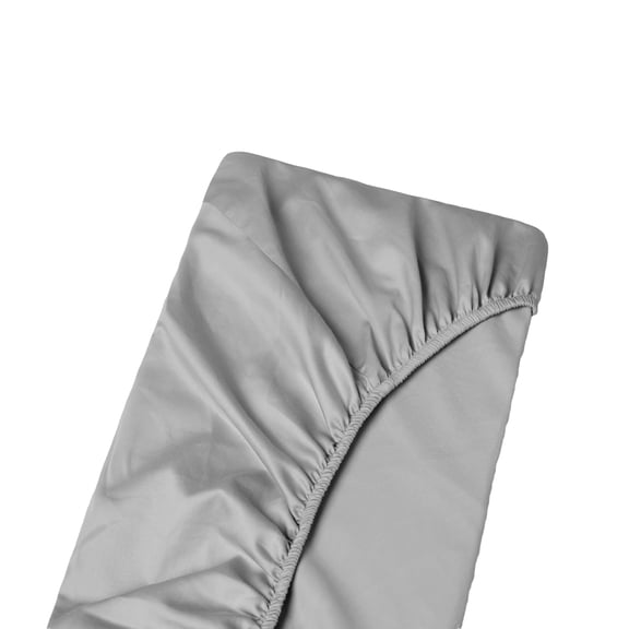 Queen Size Fitted Sheet Only - 800-Thread Count 100% Pure Egyptian Cotton, 12 inches Deep Pockets Fitted Sheet, Soft, Smooth, Cooling, Sateen Weave - Light Grey Color