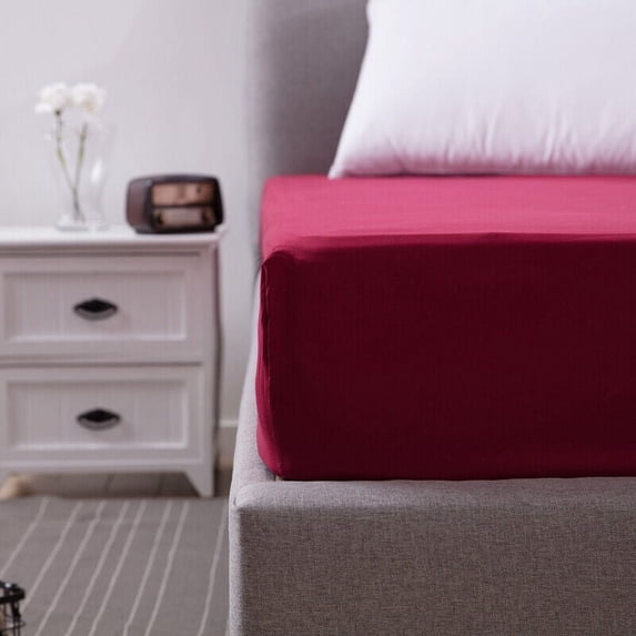 Queen Size Fitted Sheet Waterproof Bed Mattress Cover 18in Deep Pocket Elastic