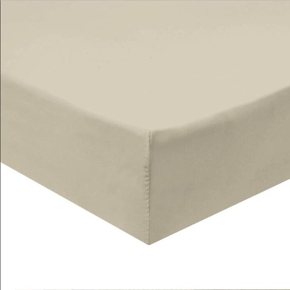 Queen Size Fitted Sheets 100% Cotton 600 Thread Count Solid (Linen)