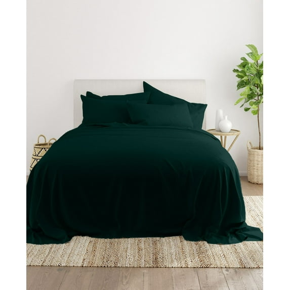 Queen Size Flat Sheet Only - 700-Thread-Count Pure Egyptian Cotton Single Oversized Flat Sheet, 700TC Soft Breathabel Sateen Weave - Teal Blue Color