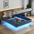 Queen Size Floating Lift Up Bed Frame, Lift Up Storage Bed with