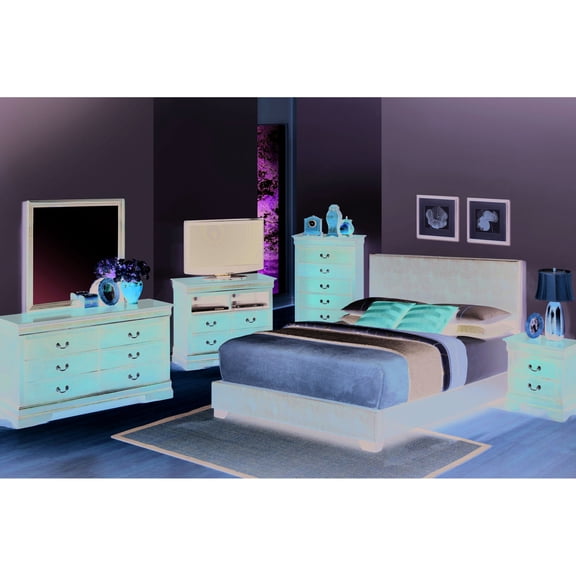 Queen Size Foam Filled PU Bed / Comfortable Sleeping Retreat with Cappuccino Finish