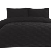 Wear Sierra Queen Size Geometric Embroidered Bedspread 3 Piece Set, Lightweight Quilted Bedding Set with Pillow Shams, Microfiber Fabric Modern Home Bedding Set