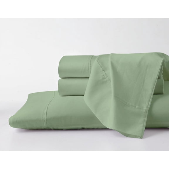 Queen Size Giza Sheets - Premium 600-Thread-Count Soft 100% Pure Giza Egyptian Cotton 4PC Bed Sheet Set, 18" Inches Deep Pockets - Sage