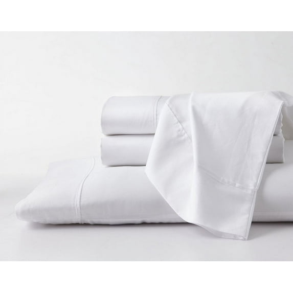 Queen Size Giza Sheets - Premium 600-Thread-Count Soft 100% Pure Giza Egyptian Cotton 4PC Bed Sheet Set, 18" Inches Deep Pockets - White