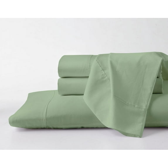 Queen Size Giza Sheets - Premium 600-Thread-Count Soft 100% Pure Giza Egyptian Cotton 4PC Bed Sheet Set, 24" Inches Deep Pockets - Sage