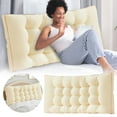 thumbnail image 1 of Size Headboard Pillow with Removable Cover Large Backrest Cushion for Bed Reading Daybed Dorm Bunk Beds Soft Bolster Pillow Back Support Wall Pillow Headboard, 1 of 5