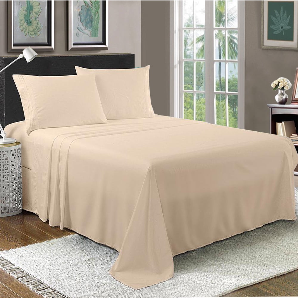 Queen Size LUXURY Bamboo Derived Rayon Sheets Set Deep Pockets, Eco