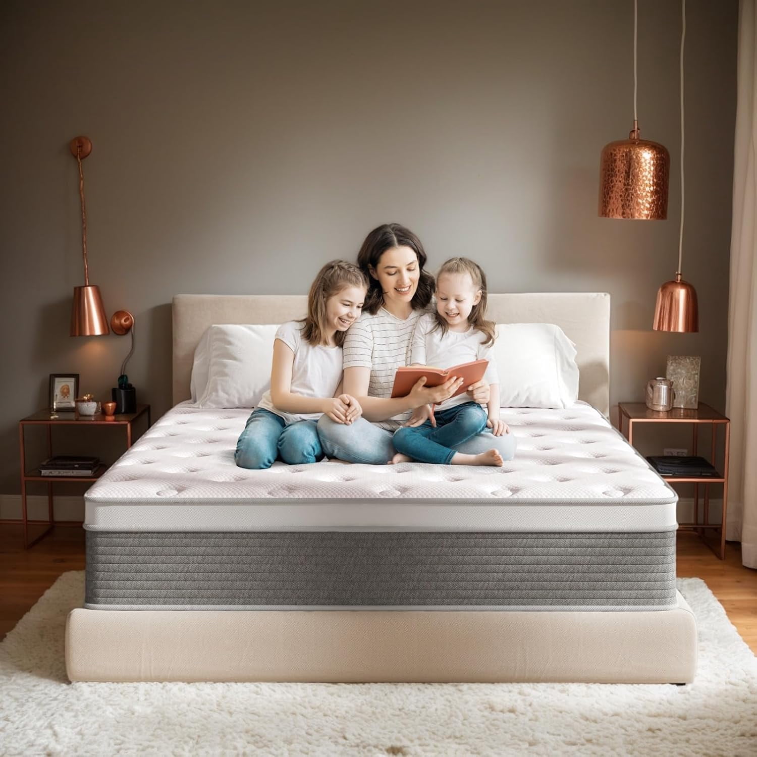 Queen Size Mattreess,14 Inch Queen Mattress in a Box Hybrid Bed ...