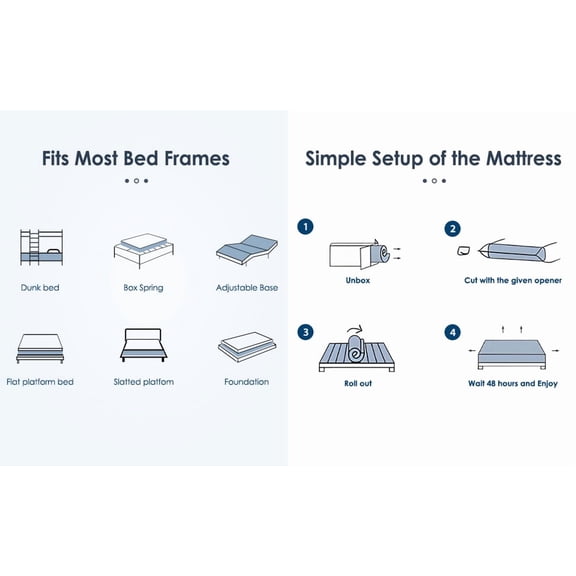 Queen Size Mattress,12 Inch Hybrid Mattress, Individually Pocketed Innerspring, Medium Firm