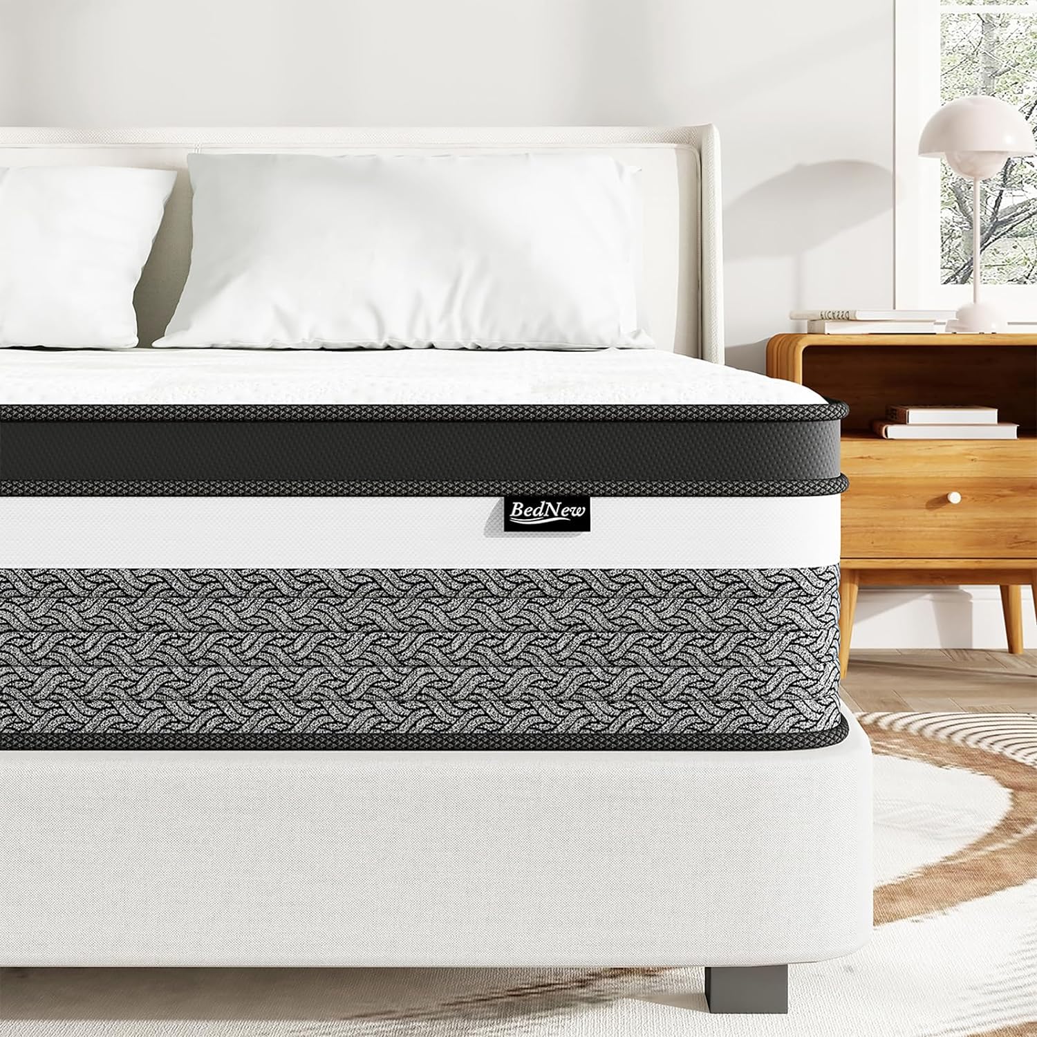 Queen Size Mattress, 14 Inch Hybrid Queen Mattress in A Box, Memory