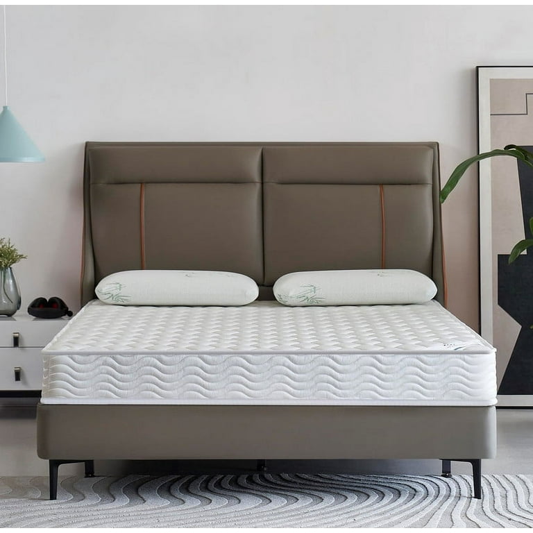 Queen Size Mattress 6 Inch Comfort Foam Spring Hybrid Mattress Tight Top Medium Firm Oliver Smith