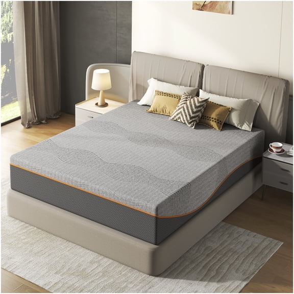 Queen Size Mattress in a Box, 10 Inch Cooling Memory Foam for Medium Firm Support, Fiberglass Free, Bed in a Box for Easy Setup, Guest Room and Apartment Friendly