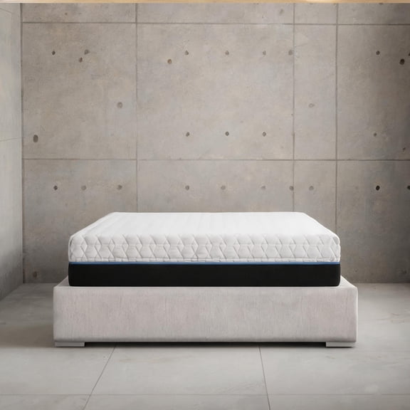 Queen Size Mattress for Restorative Sleep, Copper-Infused Memory Foam, Neutral Gray, 12-Inch