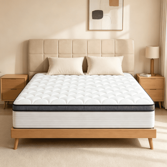YunChuHome Queen Size Mattress in a Box, 14 Inch Cooling Gel Memory Foam Mattress Pressure Relief with Medium Firm Support, CertiPUR-US Certified