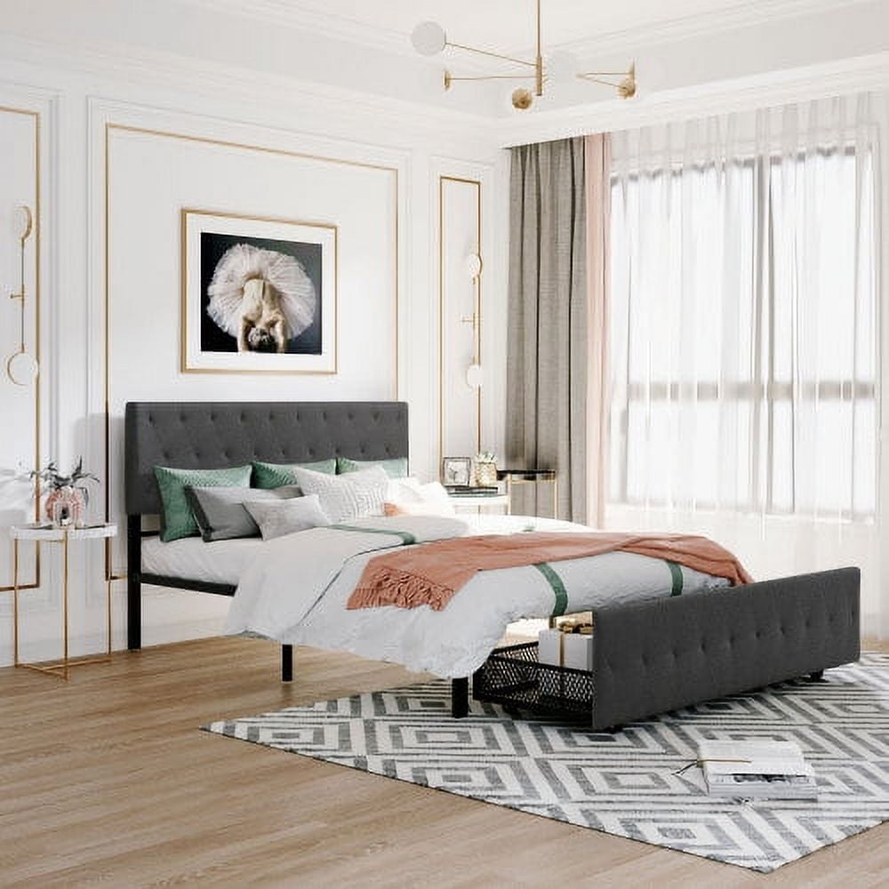 Queen upholstered 2024 headboard and footboard