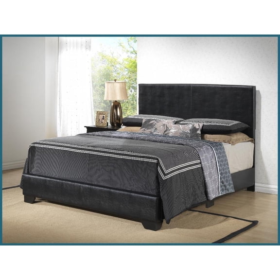 Queen Size Metal & Wood Platform Bed Frame with USB/AC Outlets, 800lbs Load, Silent Design, Black for Master Bedroom