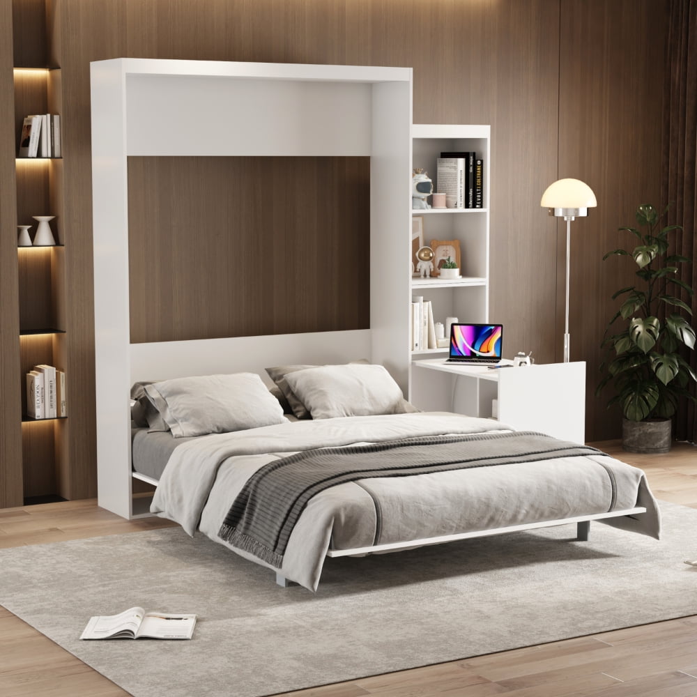 Queen Size Morden Deisgn Big Size Vertical Murphy Bed with table and ...