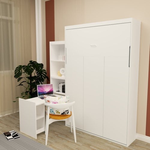 Queen Size Morden Deisgn Big Size Vertical Murphy Bed with Shelf and