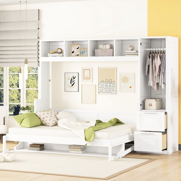Queen Size Murphy Bed / Transform Room into Multifunctional Space & Keep Tidy