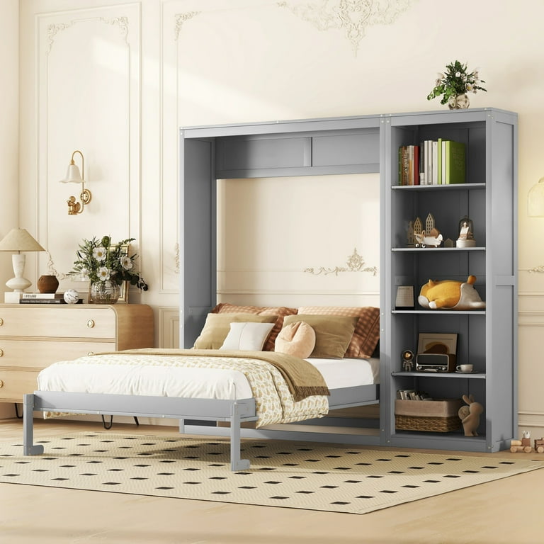 Side queen murphy bed discount