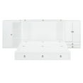 thumbnail image 1 of Queen Size Murphy Bed with USB Port, Little Wardrobes and Drawers, White, 1 of 8
