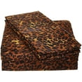 thumbnail image 1 of Queen Size Organic Cotton Sheet Set- 700-Thread-Count 100% Organic - 10" Deep Pockets 700TC Organic Sheets - Leopard Print, 1 of 7