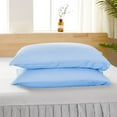 thumbnail image 1 of Queen Size Pillow Cases Set of 2,Soft & Breathable Pillowcases,Envelope Closure,Wrinkle-Free,Fade & Stain Resistant,Brushed Microfiber Fabric,Bed Pillow Covers - 20” x 30”(Blue), 1 of 6