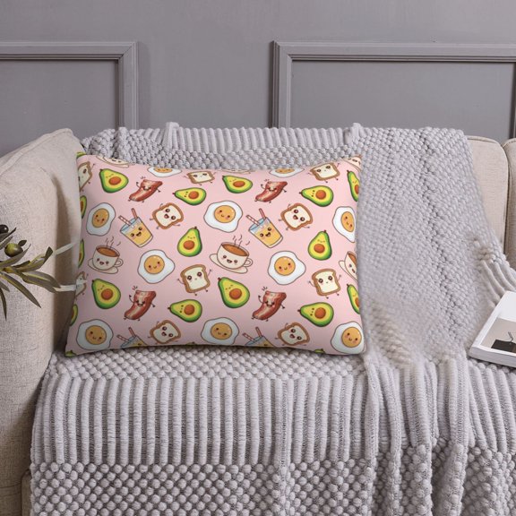 Queen Size Pillows Cases Standard Size 20x26 In - Breakfast Soft Comfort Envelope Closure Pillowcases Standard
