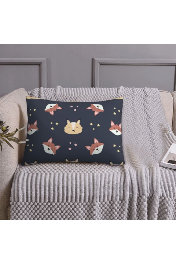 Queen Size Pillows Cases Standard Size 20x26 In - Cartoon Fox Star Soft Comfort Envelope Closure Pillowcases Standard