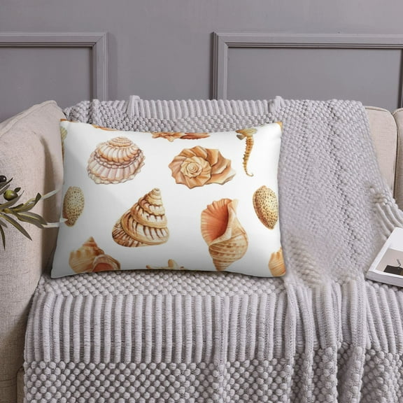 Queen Size Pillows Cases Standard Size 20x26 In - Conch Shell No.J937 Soft Comfort Envelope Closure Pillowcases Standard