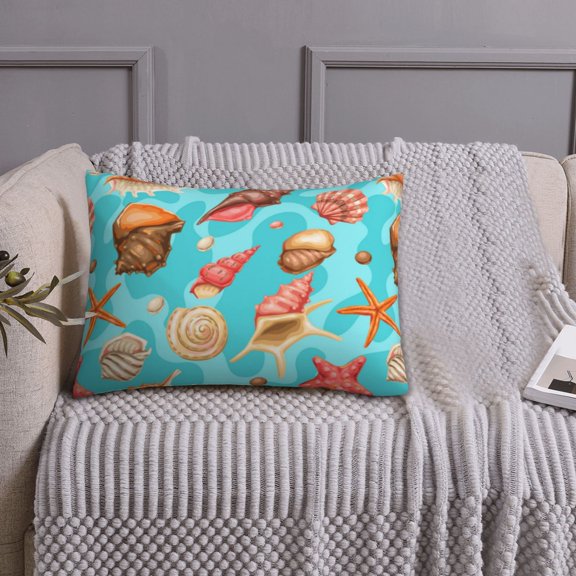 Queen Size Pillows Cases Standard Size 20x26 In - Conch Shells Print No.9039 Soft Comfort Envelope Closure Pillowcases Standard