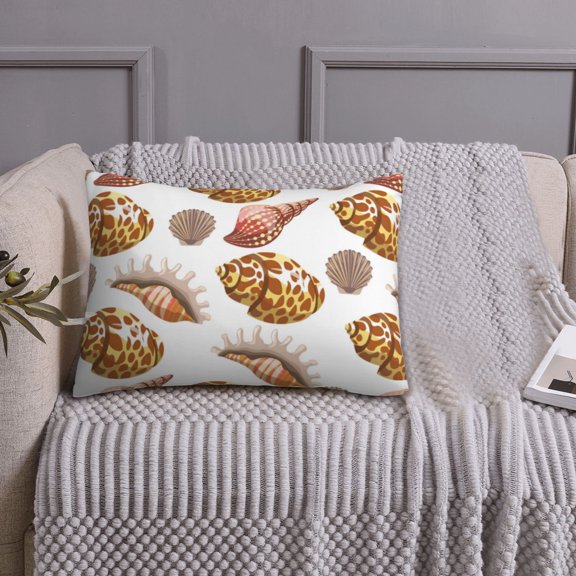 Queen Size Pillows Cases Standard Size 20x26 In - Conch Shells Print No.9042 Soft Comfort Envelope Closure Pillowcases Standard